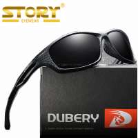 D166 DUBERY gafas de sol Fashion Plastic Sunglasses Style New Black Polarized  Mens Ladies Unisex Sunglasses UV400 WITH CASE