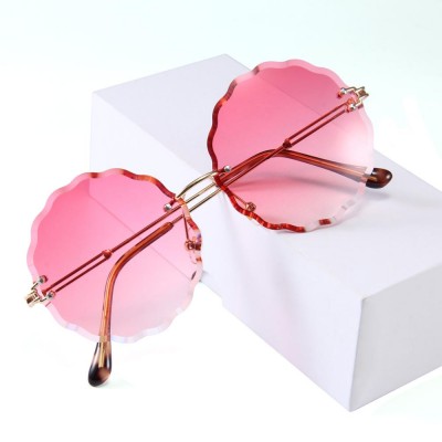 2019 women fashion female brand metal sunglasses